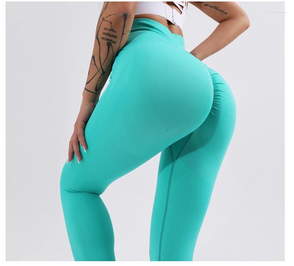 Leggings pour femmes RosEvans solide hanche ascenseur doux Yoga femmes respirant ventre contrôle Soprt pantalon serré pantalon énergie élastique Fitness pantalon