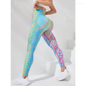 Leggings de mujer Tie Dye Dye Mujeres Fitness de estampado Focio de focal