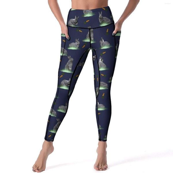 Leggings de mujer Sexy zanahoria entrenamiento Yoga pantalones Push Up elástico deportes medias bolsillos diseño transpirable Leggins