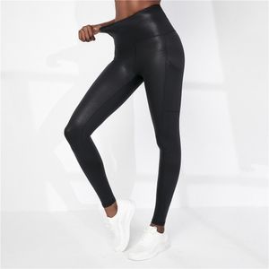 Leggings pour femmes Leggings brillants femmes taille haute pantalons de yoga noir bleu collants femme mode sport gym entraînement legging femme mujer xs xxl 230309