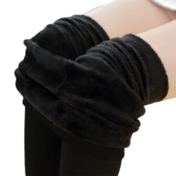 Leggings doux pour femmes, avec Legging extensible, jegging classique, poches arrière, adapté aux vêtements d'hiver