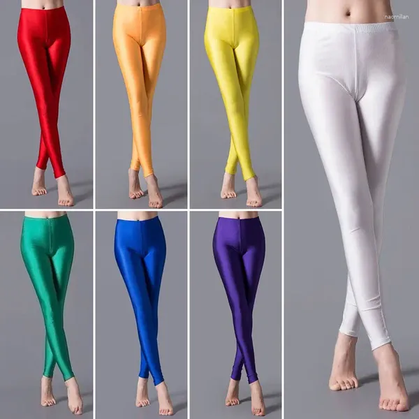 Leggings pour femmes Couleur de bonbons solides pour les femmes décontractées Haule étire femme sexy legging pantalon de mode