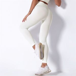 Leggings pour femmes solides sans couture Leggings Fitness Push Up Leggings femmes vêtements taille haute pantalons simples femmes pantalons 220914