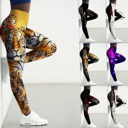 Leggings Femmes Sport Femmes 3D Tigre Imprimé Collants Taille Haute Pantalon De Yoga Gym Legging Femme Entraînement Dames Leginsy Damskie