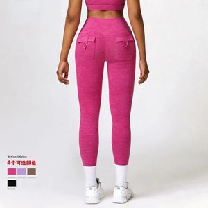 Leggings pour femmes Sport Femme Poche Taille Haute Pantalon Gym Push Up Collants Fitness Lycra Mujer Sexy Hiver Vêtements De Sport Vêtements