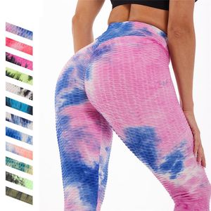 Leggings voor dames Dye Fitness Sport Legins Vrouw Draag Push Up Sexy Clothing Pants Ladies Vrouw Printed Gym Girl High Taille