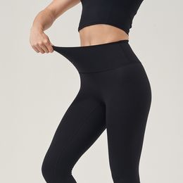 Leggings voor dames proberen fitness gym yogabroek naakt gevoel hoge taille training naadloze sporten push -panty's 230217