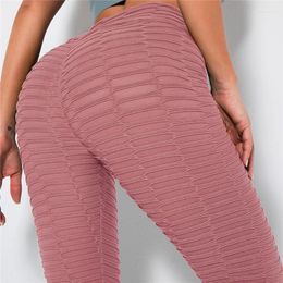 Leggings pour femmes Contrôle du ventre Sexy Femmes Collants d'entraînement Taille haute Bulifting Leggins Pantalon de yoga extensible Minceur Ruché Gym