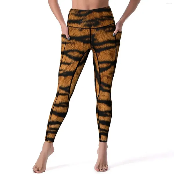 Leggings pour femmes Tiger imprimé sexy fitness de fourrure animale sauvage sexy Running Yoga Pantal