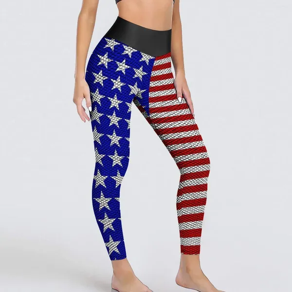 Leggings pour femmes USA American Flag Yoga Pantal