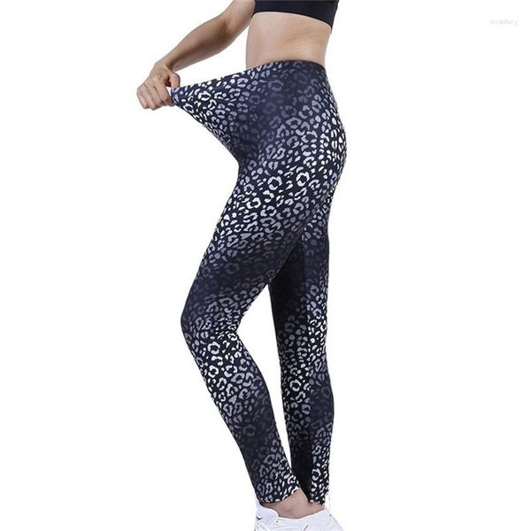 Leggings pour femmes VISNXGI vêtements sexy pour femmes imprimé léopard Push Up entraînement élastique Fitness pantalon taille haute serpent motif XXL bas