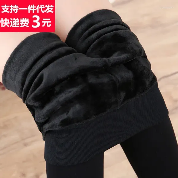 Leggings pour femmes hiver pantalons chauds tout-en-un sans couture pour femmes épaissies et fabricant de velours en gros