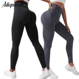 Dameslegging met letter Yogabroek Hoge taille Heuplift Dames Lycra Huidvriendelijke hardloopfitnessbroek Taillezak Sportlegging