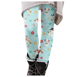 Leggings pour femmes Femmes Boot Pantalon imprimé Tout-Décontracté Long Slim Élastique Noël Confortable Collants doux Style Navidad
