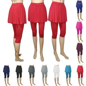 Dames leggings vrouwen fitness bijgesneden culottes broek rok casual atletische sport yoga