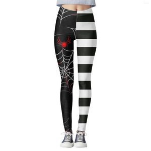 Leggings pour femmes Femmes Halloween Imprimer Motif Collants Yoga Sport Robe Pantalon pour gainage taille haute