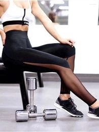 Leggings de mujer de cintura alta Push Up Running Leggins Fitness deporte gimnasio pantalones negro malla elasticidad entrenamiento jogging