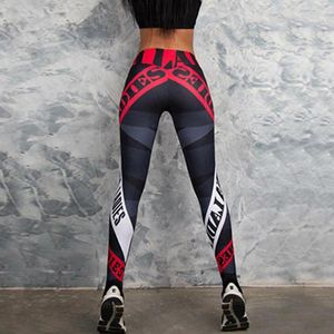 Leggings pour femmes femmes élastiques à taille haute élastique imprimé legging skinny pantalon femme sportwear gym d'entraînement étendue fitness