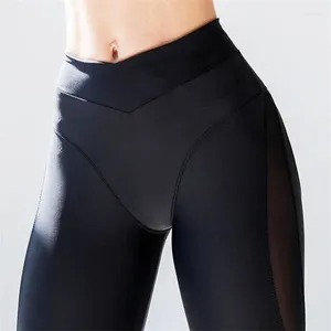 Dames leggings vrouwen sexy roze push up fitness mode dames workout hoge taille zwarte mesh spandex broek slank