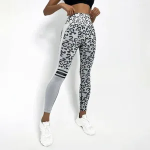 Leggings pour femmes Pantalons pour femmes Pantalons de yoga imprimés léopard taille haute pour avec contrôle du ventre BuLift Soft Sports respirants Slim