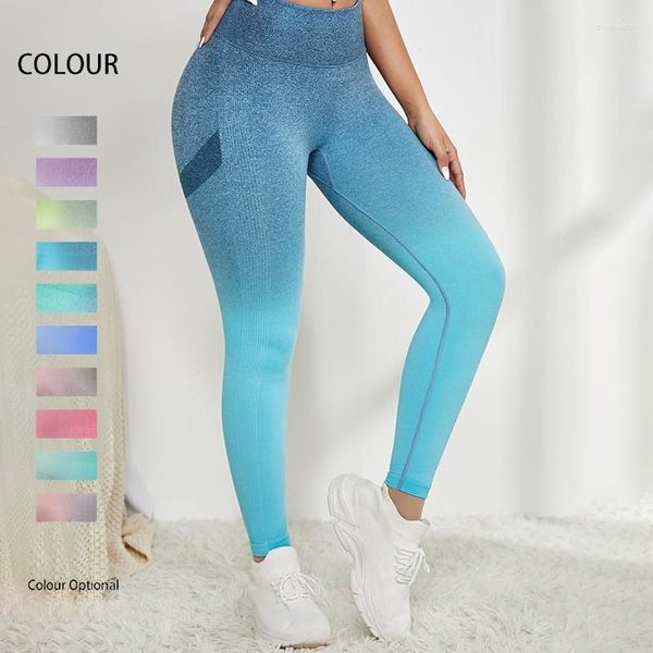 Pantalon féminin de yoga Leggings Push up High Waist Fitness sans couture Running Sport Jogging Sports Girls