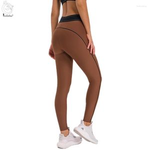 Leggings femme Yushuhua taille haute hanche levage pantalons de sport femmes élastique course Fitness gymnastique Compression séchage rapide Yoga