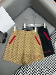 Short élégant avec poches zippées et lettres brodées pour femmes, marque à la mode, taille haute, pour dames, 2024