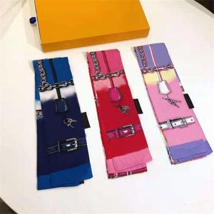 Damesbrief sjaals Designer hoofdband klassieke handtas sjaals sjaal hoogwaardige zijden sjaal 8*120cm 18 stijlen