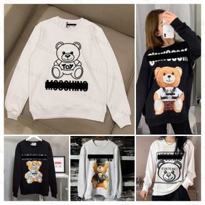 Femmes Little Bear Sweatshirts Moschino Yoga Sweats à capuche parfait surdimensionné automne femmes designers sweats à capuche pull sport col rond manches longues décontracté lâche BUD9