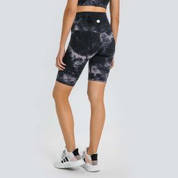 Vrouwen LL Yoga Tie-dye Shorts Pak Align Sport Hoge Taille Vijfde Broek Hardlopen Gym Ondergoed Workout leggings DK167