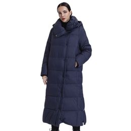 Veste de longue durée des femmes Parka Outwear avec hotte matelassement matelassé femme bureau femme coton vêtements de la mode chaude qualité de la qualité 19-079 211013