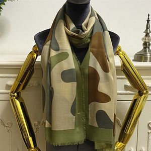 Dames lange sjaal pashmina goede kwaliteit 100% kasjmier materiaal print camouflagepatroon maat 180cm -65cm290H