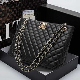 Luxury bag shop voor dames 80% fabriek xiaoxiangfeng lingge chain dames 2023 nieuwe mode emmer msenger één schouder zacht leer