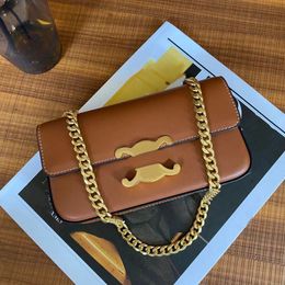 Luxury bag shop voor dames 90% fabriek Hot Sales Groothandel Nieuwe handtas Purse Top Kwaliteit Lederen Clamshell Small Square Bag Fashion Design Chain Baguette Bag