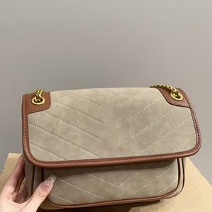 Sacs à bandoulière de luxe pour femmes, mode classique polyvalente de haute qualité en velours de peau de cerf plein de luxe pour femmes, sacs à bandoulière