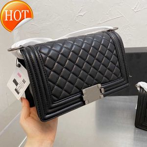 Luxury designer voor dames schoudertassen klassieke mode clamshell textuur leer crossbody tas goud en zilveren hardwareketen envelop fabrieks directe verkoop