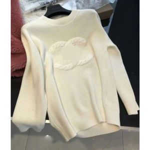 Luxe mode-sweater voor dames, merk Ch-sweatshirts, dameskanaaltrui, letter CC, los oversized gebreid, lange mouwen, vrouwelijk sweatshirt, damestops, truien XDZU