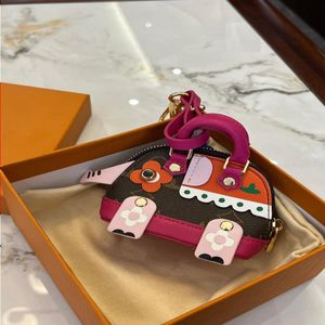 Sac à main de luxe pour femmes Designer en cuir corde porte-clés style élégant et ludique peut être utilisé comme décoration de sac Fwbul