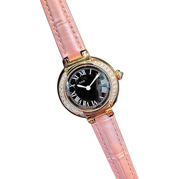 Reloj de lujo de lujo para mujeres Diamond Bisel Diseño de moda de la aguja de aguja de aguja Minimalistas de diseñadores de diseñadores