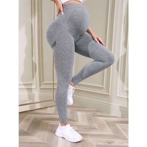 Damesmaterniteit over de buikzwangerschap Yogabroek Active Wear workout Leggings L2405