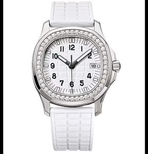 Reloj mecánico para mujer Casual elegante 9015-CAL.324 Movimiento avanzado Encadenamiento automático Reloj de lujo con esfera de diamantes de cristal de 35,6 mm