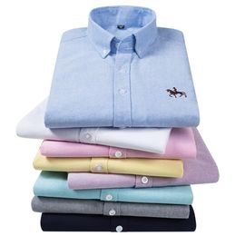 Camisas de manga larga de polo casual para mujeres/para hombres Ropa de marca de diseño de lujo Oxford Oxford no hierro Slim Formal Camiseta de alta calidad
