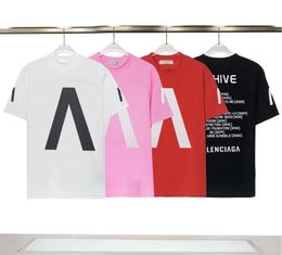 Dames/herenontwerper Band T-shirts Hoge kwaliteit mode verschillende kleuren stijl korte mouw luxe letter lettertuurpatroon t-shirt plus size s-5xl