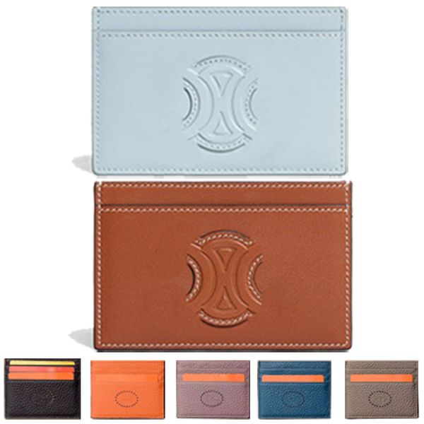 Porte-passeport Pochette de luxe pour clés Organisateur de poche design Portefeuilles clés Porte-monnaie Femmes Hommes Petit sac à main Mode Porte-cartes Porte-cartes Porte-clés Carte d'identité en cuir