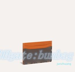 Monederos de diseñador para hombre para mujer con billetera de caja 66 Titular de la tarjeta de calidad Titular de la tarjeta de cuero genuino de lujo Goya 261V