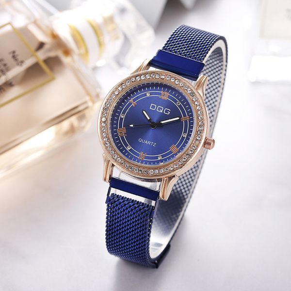 Montre pour hommes et femmes, montre-Bracelet magnétique en diamant et or Rose pour femmes, AAA