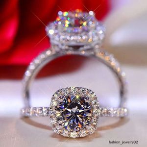 Moissanite voor dames ringen mode klassieker Shine Diamond Sliver Ring