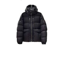 Monclears Daunenjacke für Damen, Paar, Herren, mit Kapuze, kurzer Abschnitt, warm, locker, Winterdesigner, verdickt, wasserdicht, um die Kälte fernzuhalten 22PX3