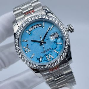 Dames nieuwe stijl ontwerper luxe dames Romeins script diamanten horloge maat 36 mm horloges van hoge kwaliteit montre