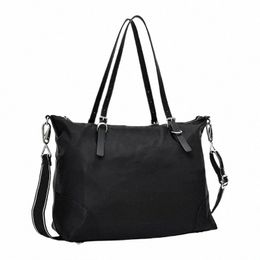 Nyl Fiable Femme Simple Haut de gamme Sac à bandoulière de grande capacité Sac à main Sac à bandoulière Zipper Directi Random L6PH #